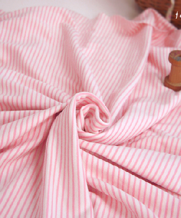 41-696 [친환경]오가닉코튼 양면다이마루 스트라이프 (2mm)_핑크