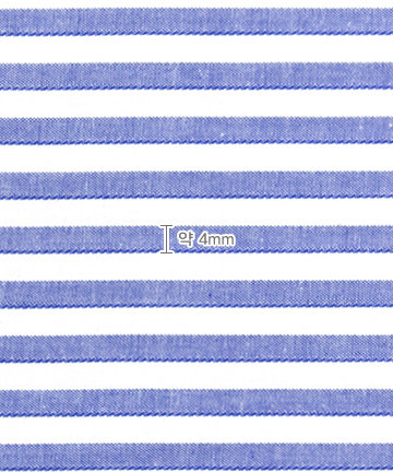 66-184 [Basic]코튼 선염 스트라이프_청블루