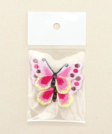 44-577 화사한 나비 한복 자수장식_핑크