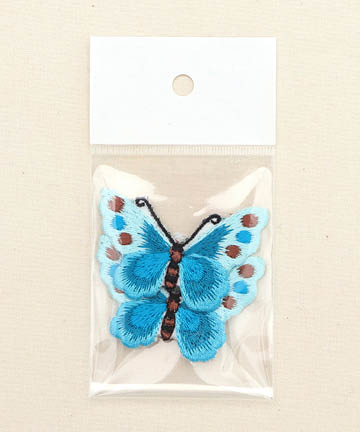 44-573 화사한 나비 자수장식_블루