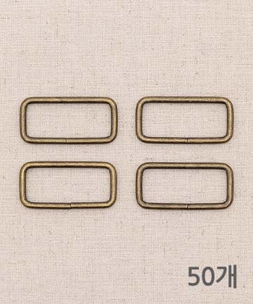 43-057 [벌크상품] 안티큐 사각링 38mm_앤틱골드(50개)