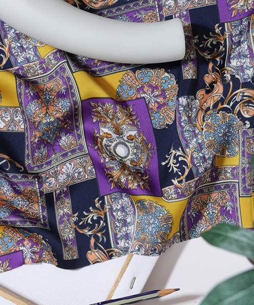 71-056 소프트 폴리 빈티지 패치 베르디안_퍼플&머스타드