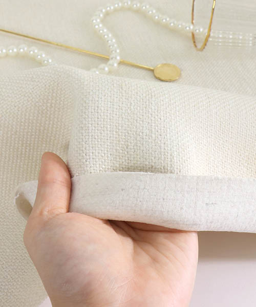 71-053 소프트 울 혼방 클래식 트위드 본딩 스윗_아이보리(1/2EA)