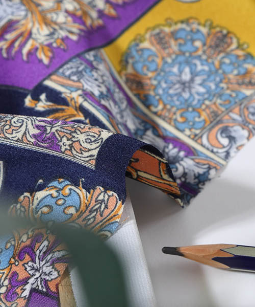 71-056 소프트 폴리 빈티지 패치 베르디안_퍼플&머스타드