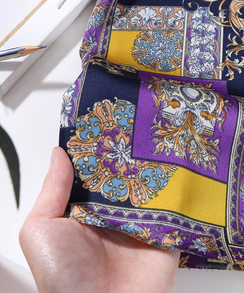 71-056 소프트 폴리 빈티지 패치 베르디안_퍼플&머스타드