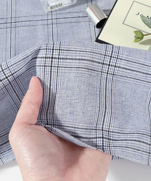 71-059 [반값체크] 소프트 폴리 멀티체크 브런치클럽_블루