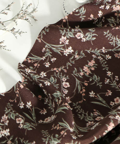 71-076 울피치 크레이프 플라워 하루의꽃_브라운