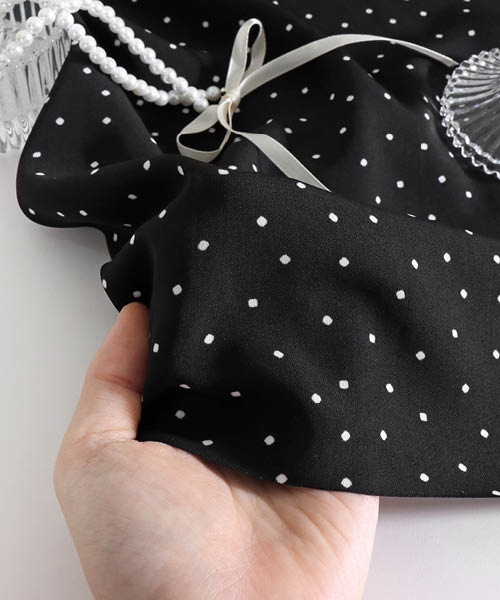 71-027 울피치 크레이프 미니도트 은하수_블랙