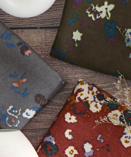 71-124 소프트터치 트윌 빈티지플라워 루프가든 3종