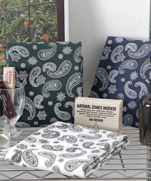 72-289 [소품/의상] TC 면혼방 반다나 페이즐리 원단 아뜰리에 3종_(1/2EA)