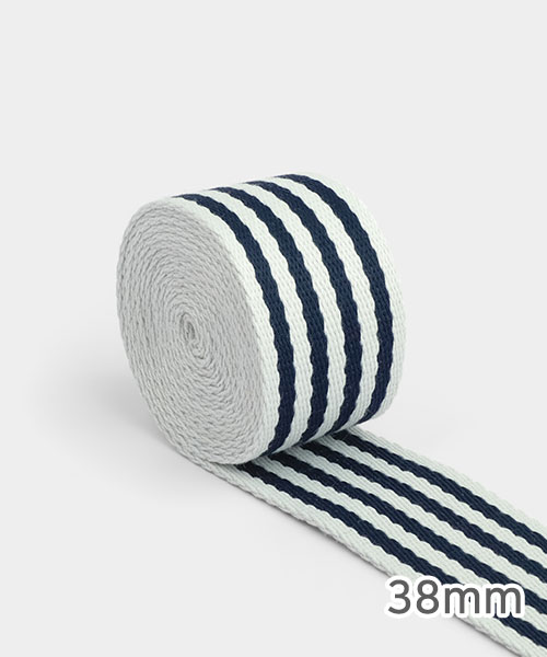 71-794 4mm 스트라이프 가방끈 38mm_네이비