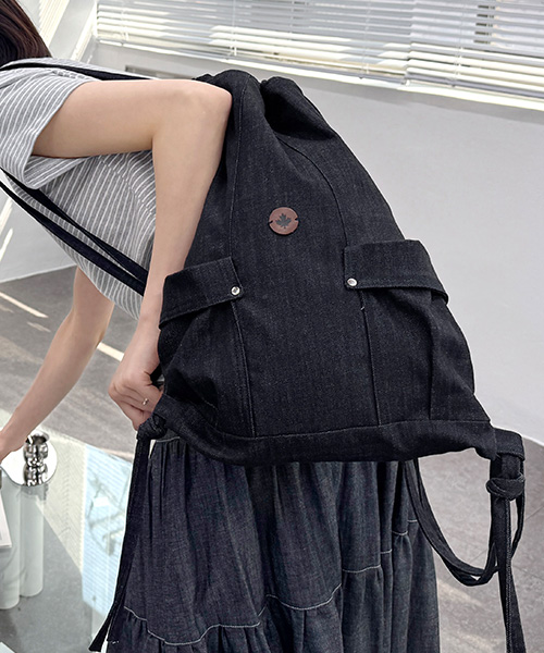 72-376 소프트 텐션 코튼 트윌 데님 원단 마랑_인디고블랙