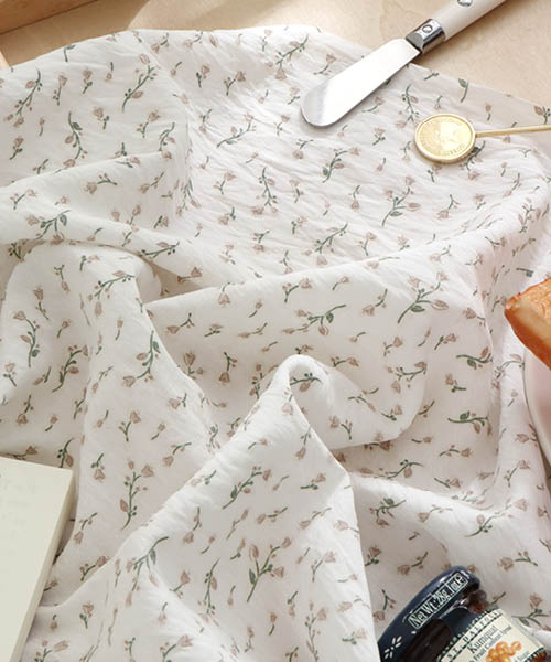 72-382 소프트 터치 RN 레이온 나일론 플라워 원단 벨_브라운