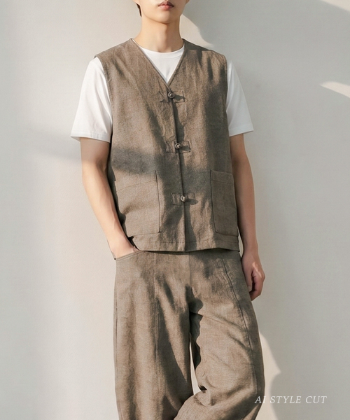 72-613 패턴인 P1947 - Vest(남성 베스트)