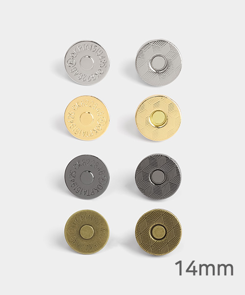 48-567 슬림 원형 자석단추 14mm_4컬러