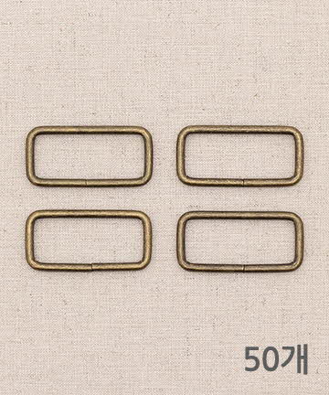43-057 [벌크상품] 안티큐 사각링 38mm_앤틱골드(50개)