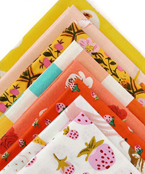 70-097 [원단패키지] 윈드햄 헤더로스 옐로우&오렌지톤_8종 (1/8단위)