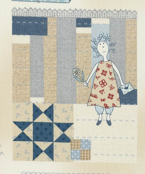 74-461 코스모 아메리칸 컨트리 패널(110×60cm) 커트지_블루