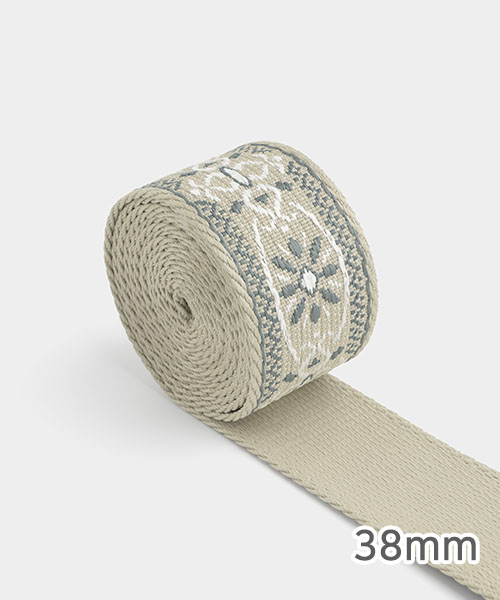 68-267 썬플라워 가방끈 38mm_그레이