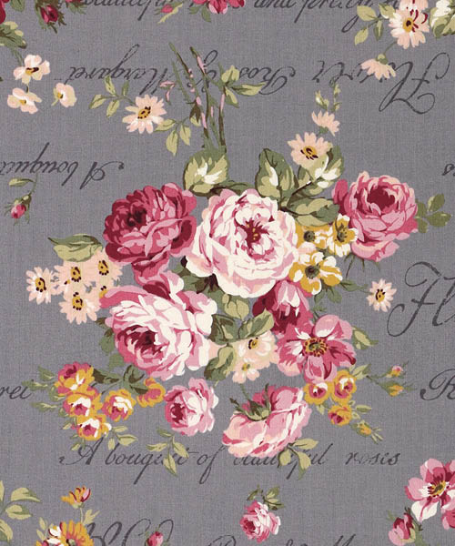 77-875 퀼트게이트 코튼 쉬팅 클래식 로즈 필드_차콜