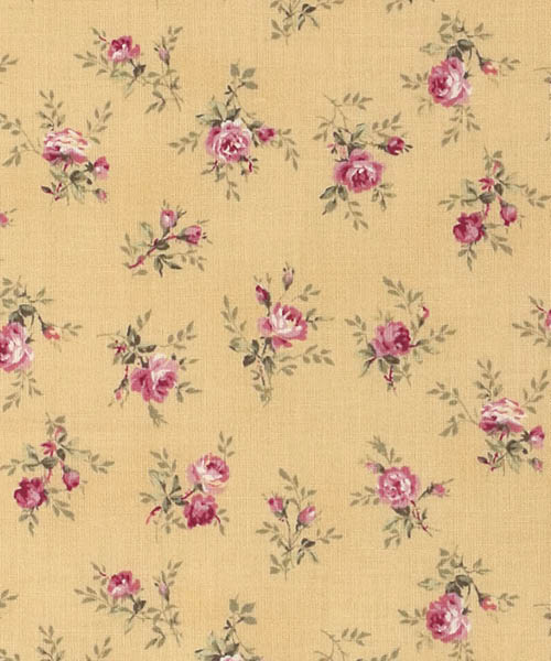 77-868 퀼트게이트 코튼 쉬팅 빈티지 로즈 블룸_옐로우