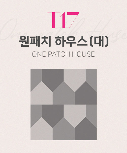 67-144 T17 원패치 하우스 오각형(대)