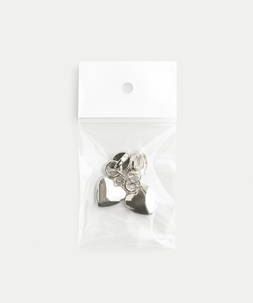 70-372 5호 하트 지퍼 슬라이더_실버