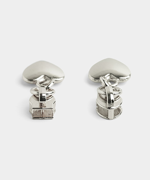 70-372 5호 하트 지퍼 슬라이더_실버