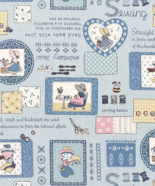 68-307 수입원단 코튼 쉬팅 알토알베로 소잉선보넷 아뜰리에_블루