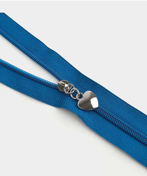 70-372 5호 하트 지퍼 슬라이더_실버