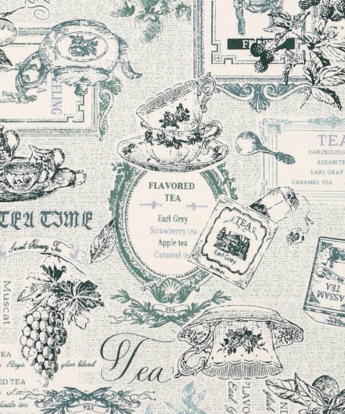 30-439 유와 코튼셔팅 메종 드 티타임_그린