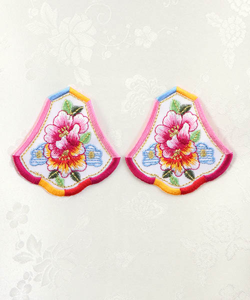 32-577 한복용 무지개 패치 자수장식