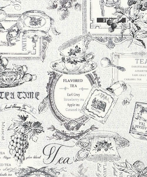 30-437 유와 코튼셔팅 메종 드 티타임_블랙