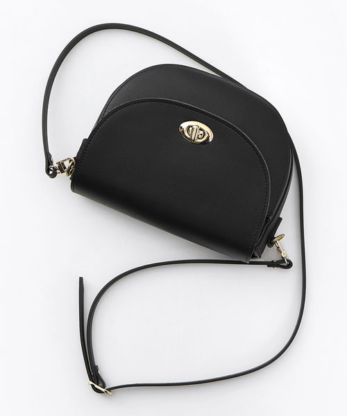 70-658 슬림 골드 가죽 크로스백 가방스트랩 10mm_블랙