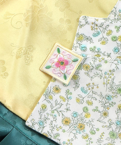 54-277 한복 4각 자수장식_레몬