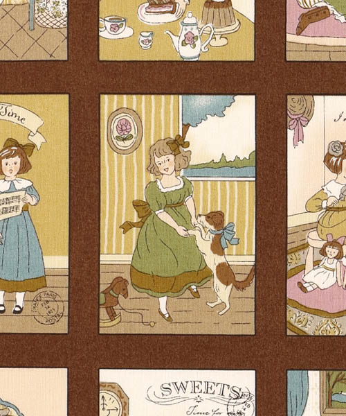 68-897 수입원단 코튼 알토알베로 스위트 메모리즈_브라운