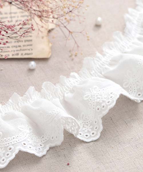 39-497 [주름] 사브리나 주름 면자수레이스_백아이보리 101