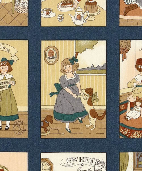 68-899 수입원단 코튼 알토알베로 스위트 메모리즈_블루