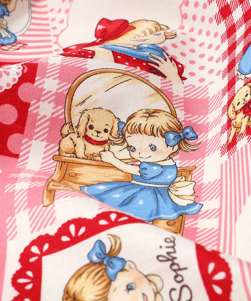 33-969 퀼트게이트 코튼 셔팅 마가렛&소피 리틀 메모리_레드