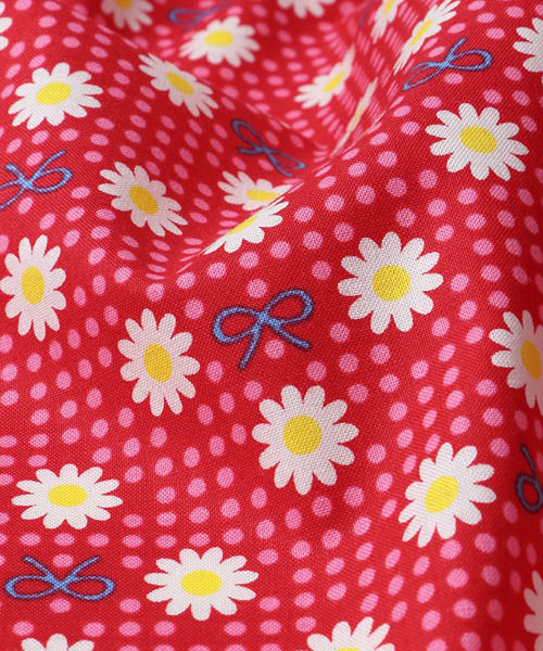 33-949 퀼트게이트 코튼 셔팅 마가렛&소피 레트로플라워_레드