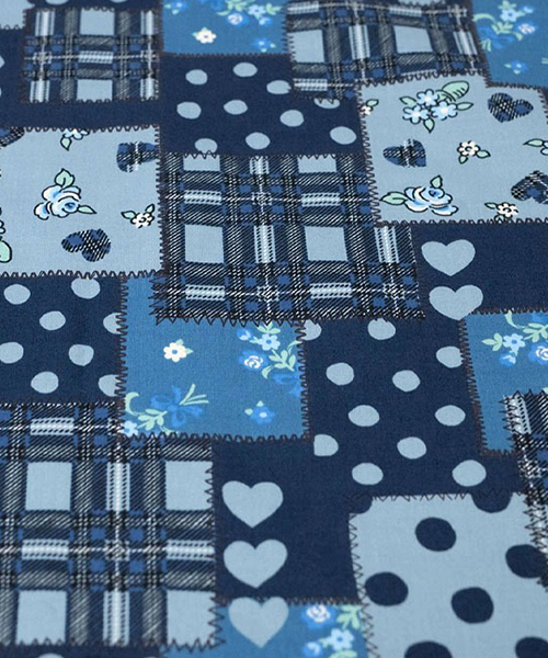 30-144 유와 코튼셔팅 홀리패치_블루