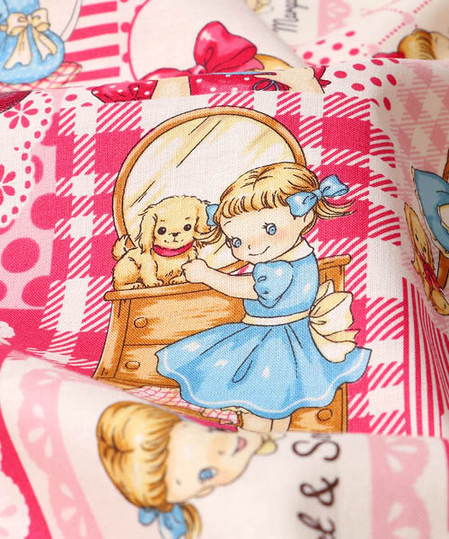 33-966 퀼트게이트 코튼 셔팅 마가렛&소피 리틀 메모리_핑크