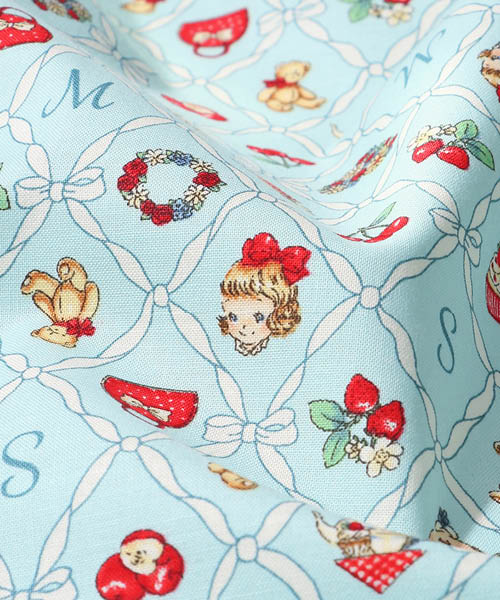 33-957 퀼트게이트 코튼 셔팅 마가렛&소피 리본 노스탤지어_민트