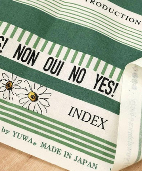 30-100 유와 코튼셔팅 스즈코코세키 타이포 스트라이프_그린