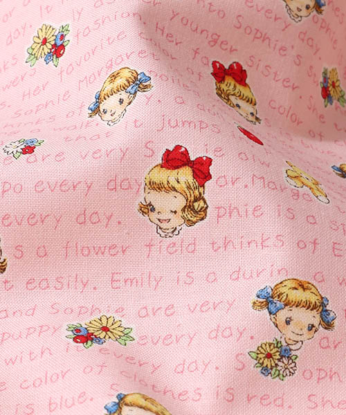 33-951 퀼트게이트 코튼 셔팅 마가렛&소피 스토리_핑크