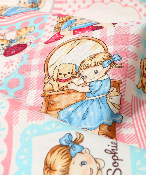 33-967 퀼트게이트 코튼 셔팅 마가렛&소피 리틀 메모리_민트