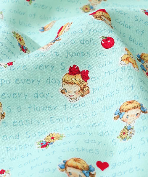 33-952 퀼트게이트 코튼 셔팅 마가렛&소피 스토리_민트