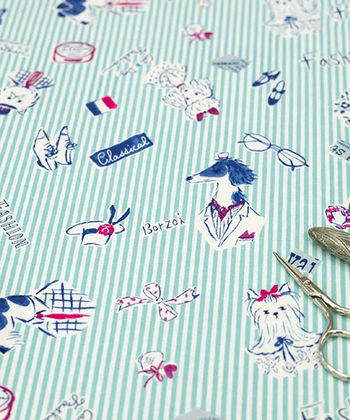 30-452 유와 코튼셔팅 소바카스키즈 클래식 스타일_블루