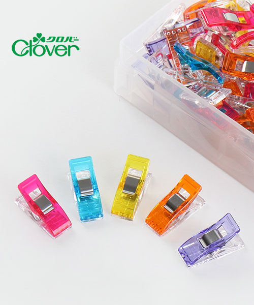 22-740 [크로바] 시침클립 시접고정 집게_50개+케이스