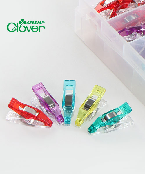 22-744 [크로바] 시침클립 시접고정 집게_미니50개+케이스